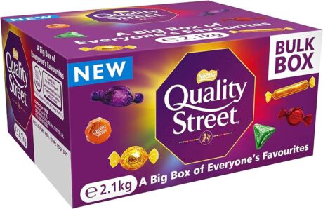【Flash Sale】Quality Street -Assorted Chocolates Bulk Sharing Pack 2 KG | Chocolate Gift.Chocolates. Toffees And Fruit Cremes.Christmas Chocolate Gift.Bulk Christmas Chocolate.Chocolate Gift.Sharing Chocolate