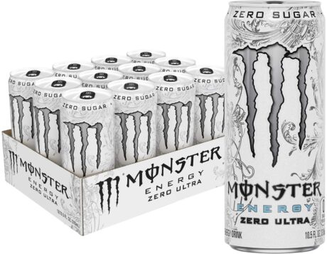 Clearance Sale – Monster Energy Zero Ultra. Sugar Free Energy Drink. 10.5 Ounce (Pack of 12)