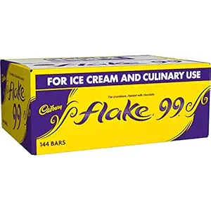 【Flash Sale】Cadbury Flake 99 for Ice Cream and Culinary use. 1 Box of 144 Bars.